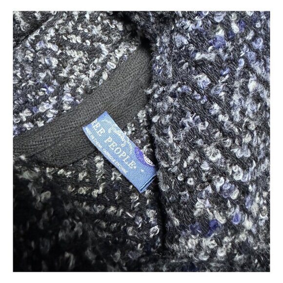 FREE PEOPLE Knit Luxury Designer Flared Casual Jacket Coat Womens Size 4 /Small - Picture 5 of 6